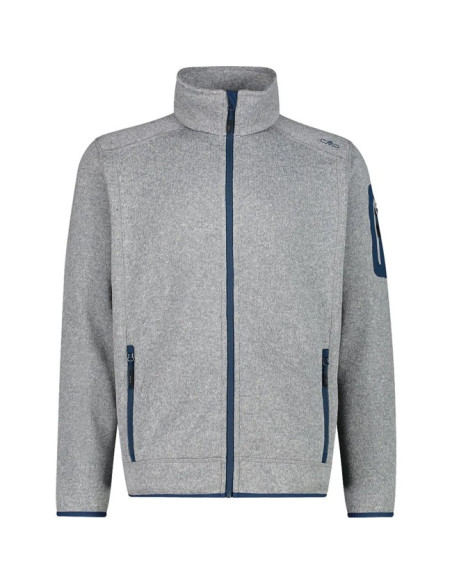 Fleece Cmp MAN JACKET CEMENTO-BL