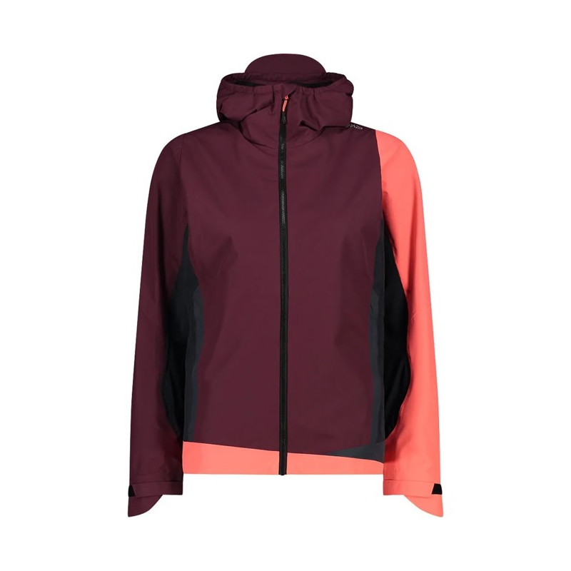 Jas Cmp WOMAN HYBRID FIX HOOD BURGUNDY