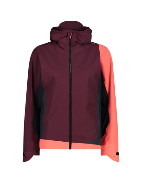 Takki Cmp WOMAN HYBRID FIX HOOD BURGUNDY