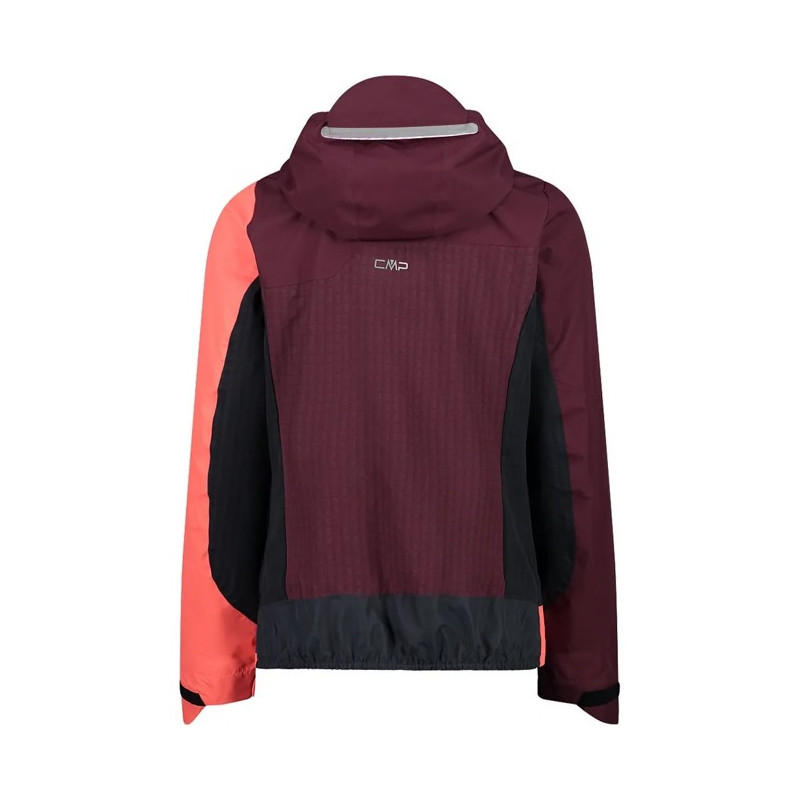 Striukė Cmp WOMAN HYBRID FIX HOOD BURGUNDY