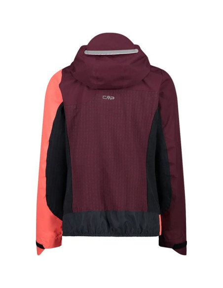 Striukė Cmp WOMAN HYBRID FIX HOOD BURGUNDY