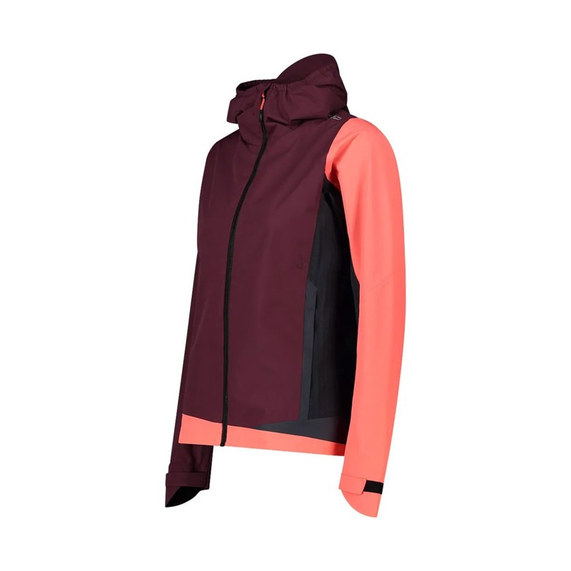 Bunda Cmp WOMAN HYBRID FIX HOOD BURGUNDY