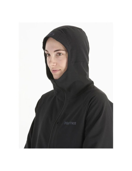 Camisola com capuz Marmot WMS PINNACLE DRICLME Black