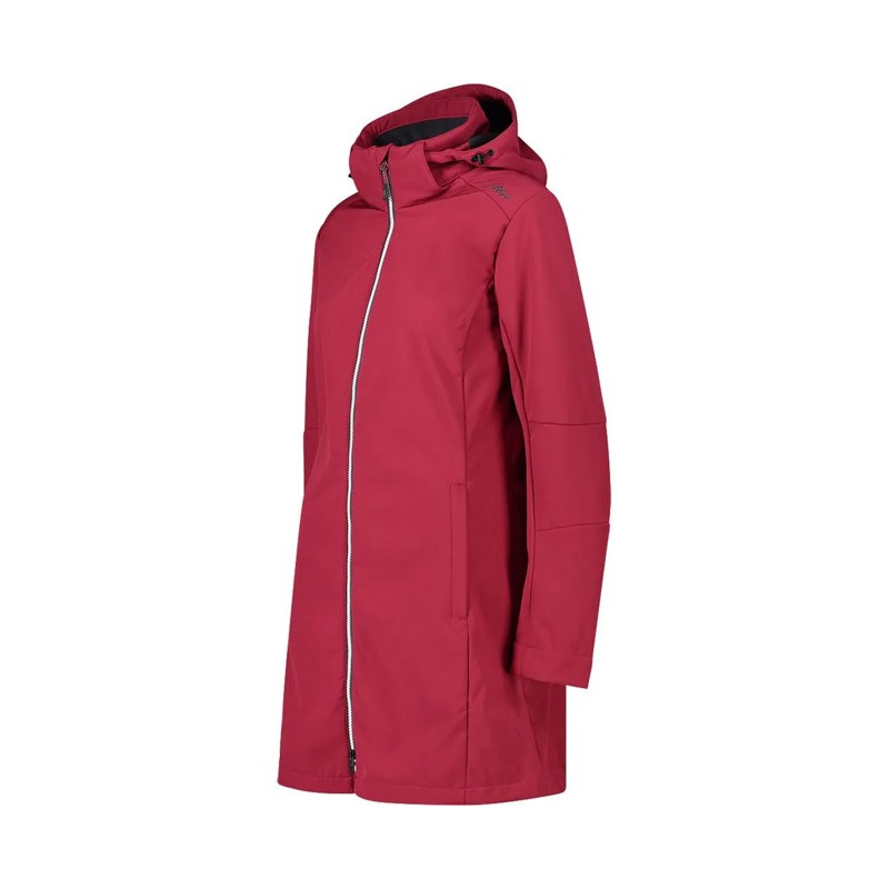 Dlouhá bunda s kapucí Cmp WOMAN ZIP HOOD ANEMONE