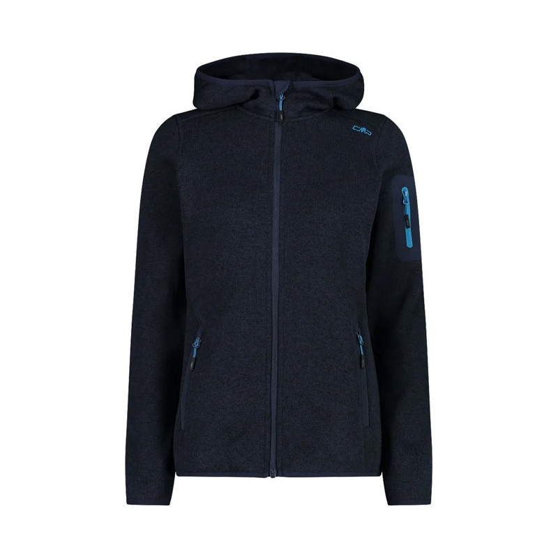 Flisinis megztinis Cmp WOMAN FIX HOOD B.BLUE-GIADA