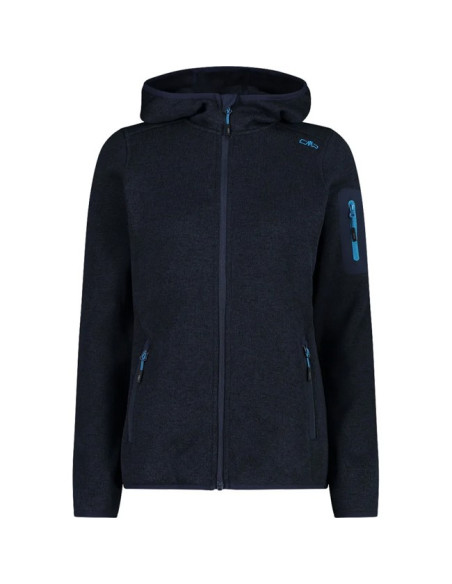 Fleece Cmp WOMAN FIX HOOD B.BLUE-GIADA