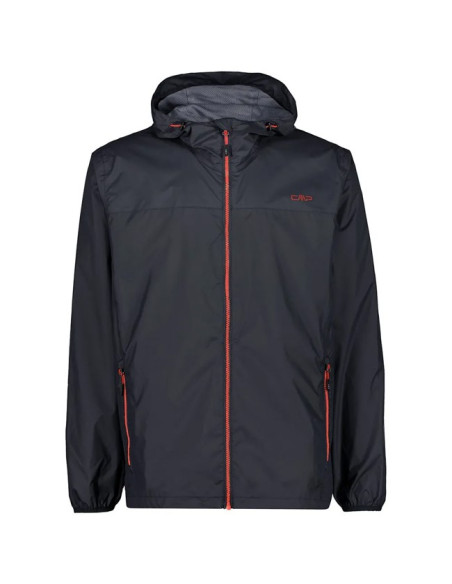 Jakna Cmp MAN RAIN FIX HOOD antracite