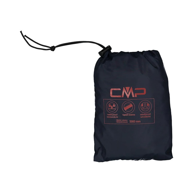 Jacke Cmp MAN RAIN FIX HOOD antracite