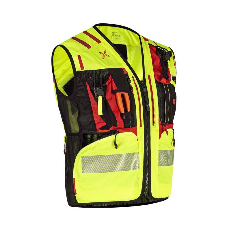 Montura Workframe OPERATOR EVO 4 VEST Giallo Fluo/Rosso