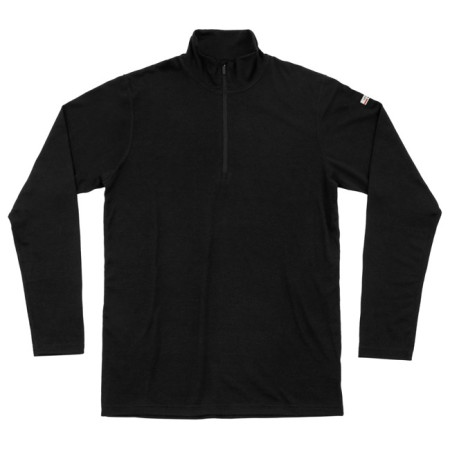 T-shirt Devold BREEZE PLUS MERINO 200 ZIP NECK MAN Blac