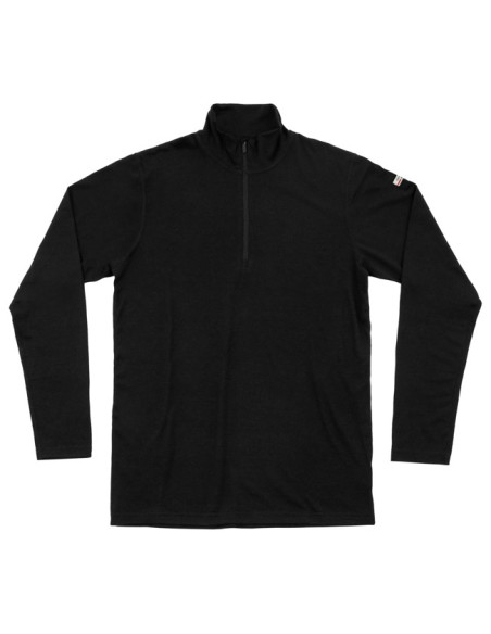 Camiseta Devold BREEZE PLUS MERINO 200 ZIP NECK MAN Blac