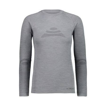 Marškinėliai Cmp Woman Seamless Sweat Nero Mel.