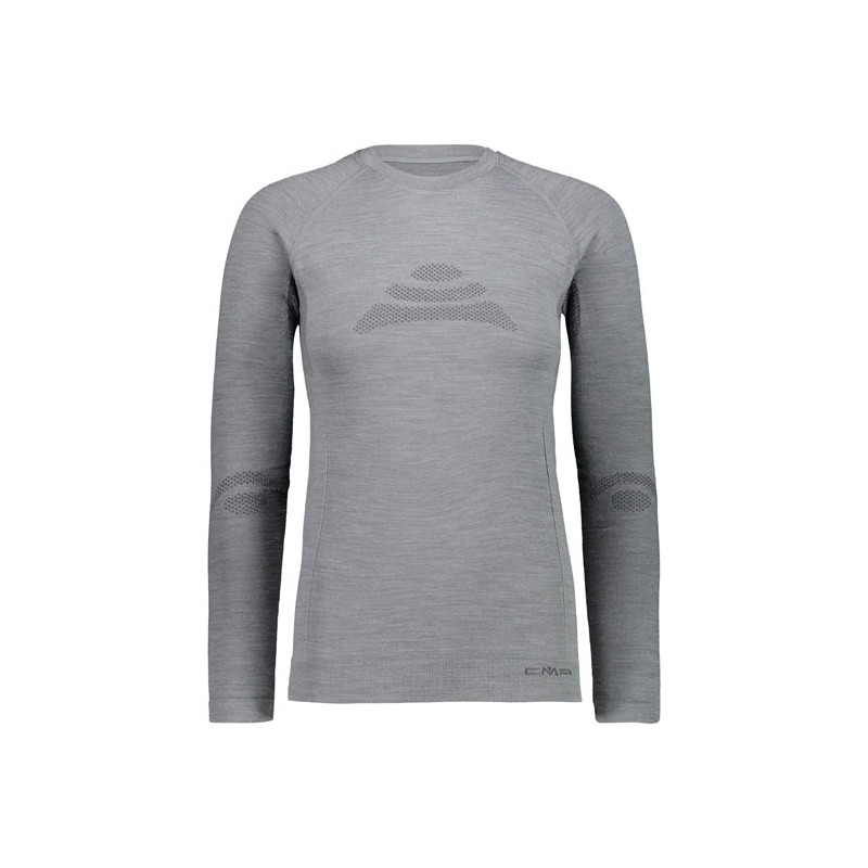Camiseta Cmp Woman Seamless Sweat Nero Mel.