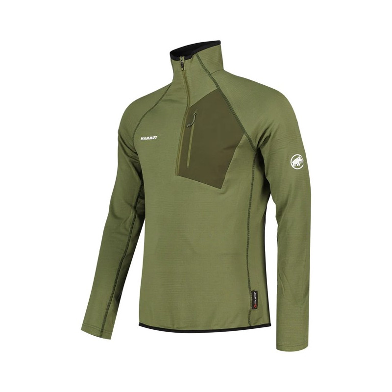 Polar Fleece Mammut AENERGY LIGHT ML HZ PULL M Marsh/Dark Ma