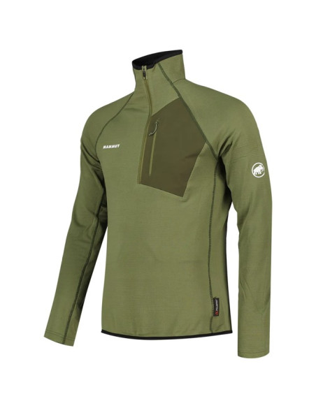 Polarfleece Mammut AENERGY LIGHT ML HZ PULL M Marsh/Dark Ma