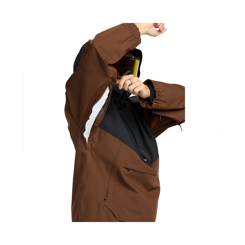 Jacket Volcom BRIGHTON PULLOVER Brown