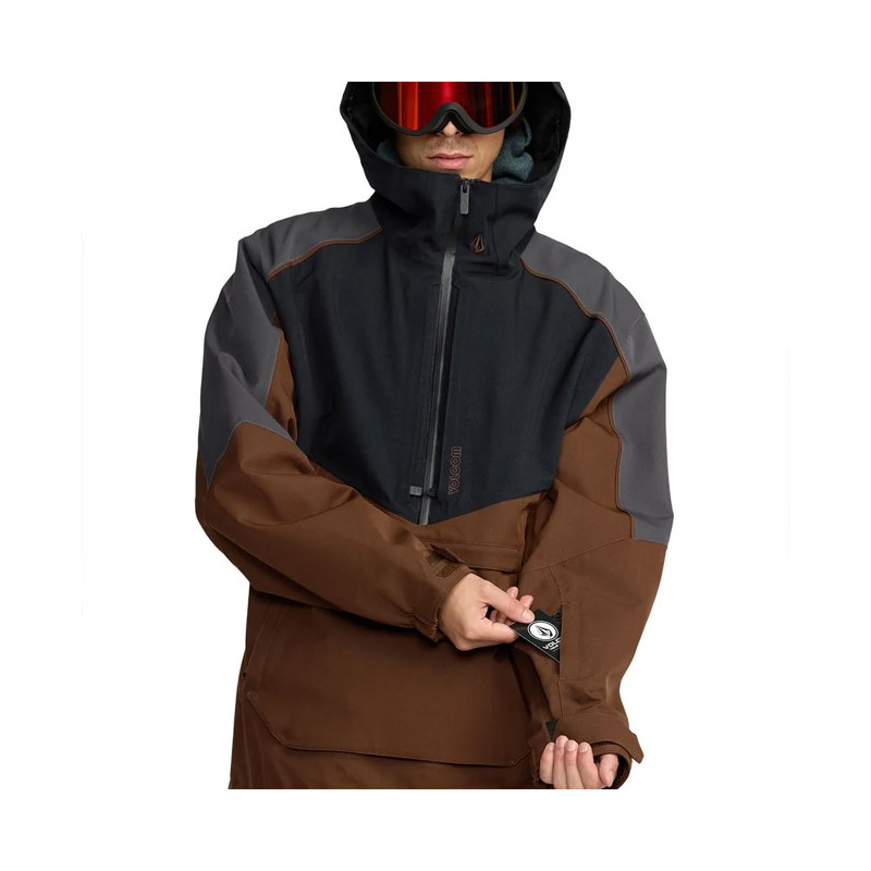 Kabát Volcom BRIGHTON PULLOVER Brown