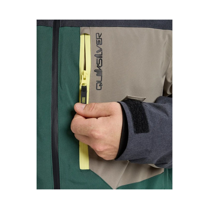 Jacke Quiksilver DAWSON Trekking Green