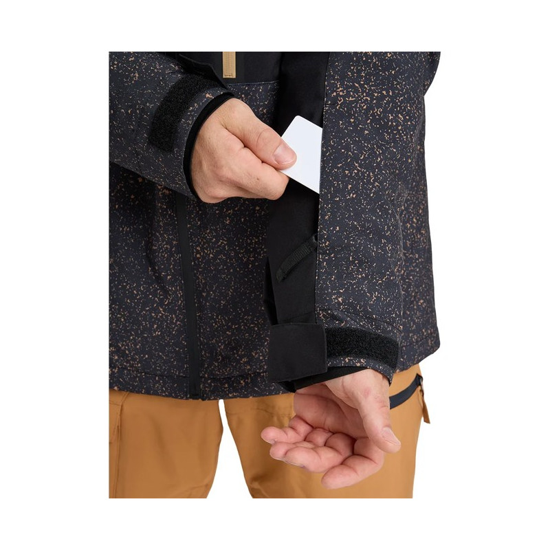 Chaqueta Quiksilver SYCAMORE PRINT Mountain Static True Bla