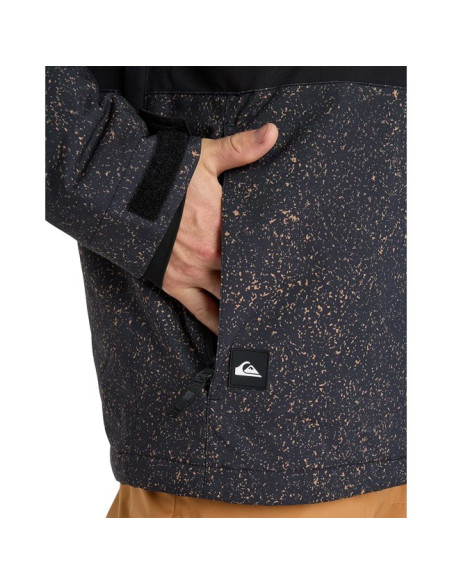 Jacket Quiksilver SYCAMORE PRINT Mountain Static True Bla