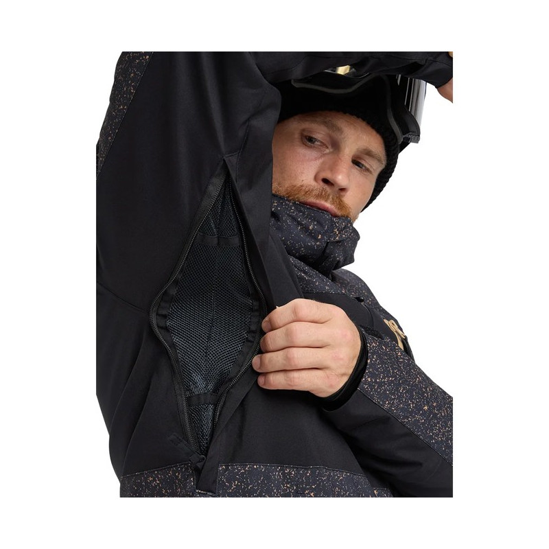 Jacka Quiksilver SYCAMORE PRINT Mountain Static True Bla