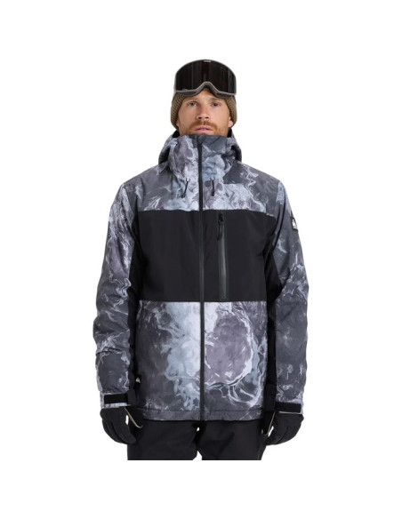 Striukė Quiksilver SYCAMORE PRINT Thermostamp Grayscale