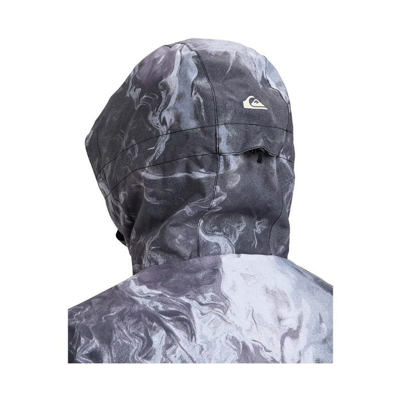 Jacka Quiksilver SYCAMORE PRINT Thermostamp Grayscale