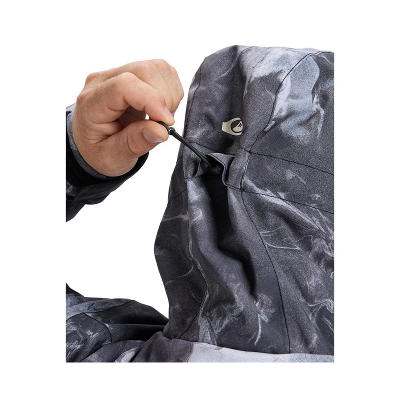 Striukė Quiksilver SYCAMORE PRINT Thermostamp Grayscale