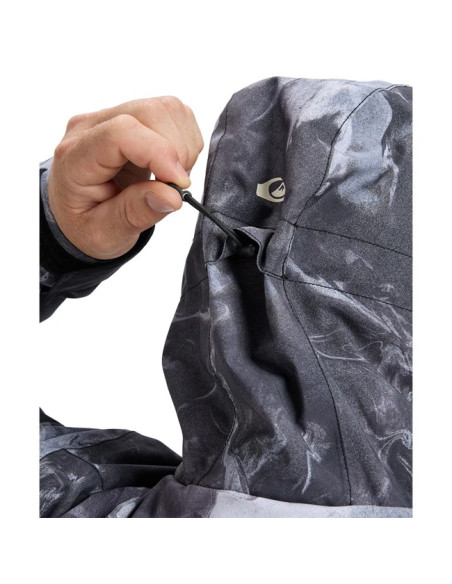 Jacke Quiksilver SYCAMORE PRINT Thermostamp Grayscale