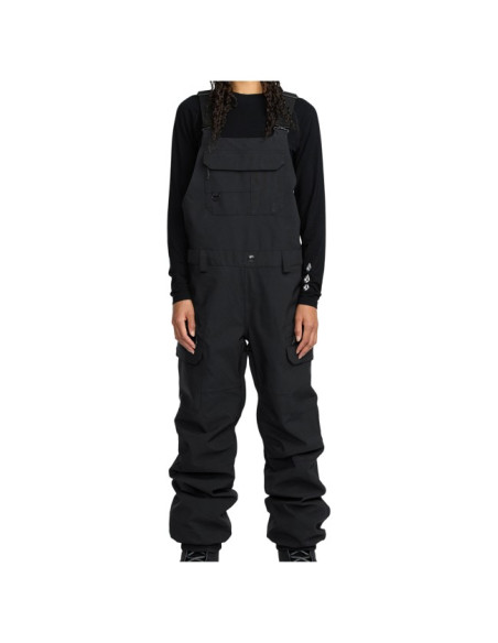 Hlače Volcom CRESTON 3D STRETCH BIB OVERALL Black
