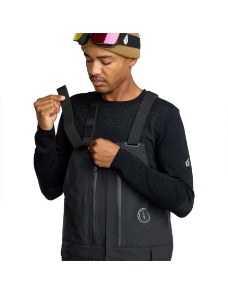 Kalhoty Volcom ANYOX GORE-TEX PRO SHELL BIB Black