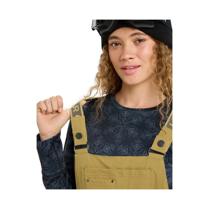 Broek Roxy RIDEOUT BIB PT Fennel Seed