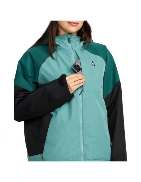 Veste Volcom AGATE INS JACKET Arctic Blue