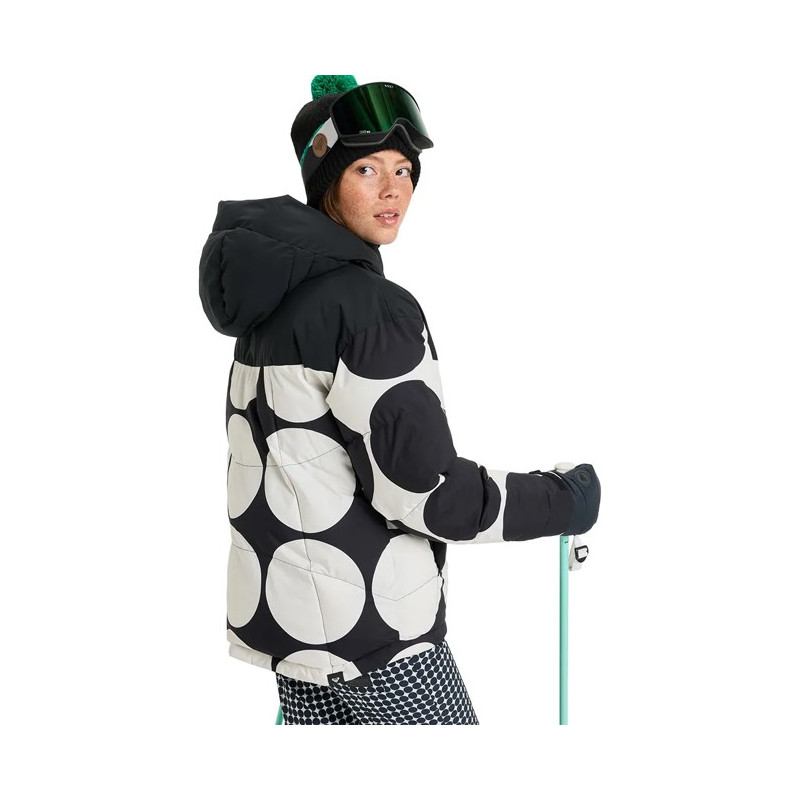 Kurtka Roxy ALOFTEDPUFFY True Black Big Dots