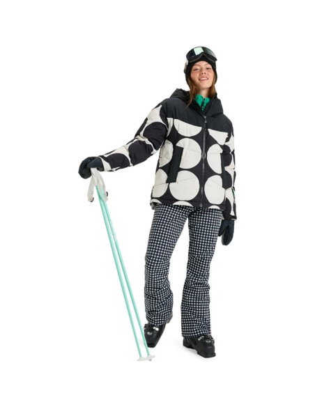 Kurtka Roxy ALOFTEDPUFFY True Black Big Dots