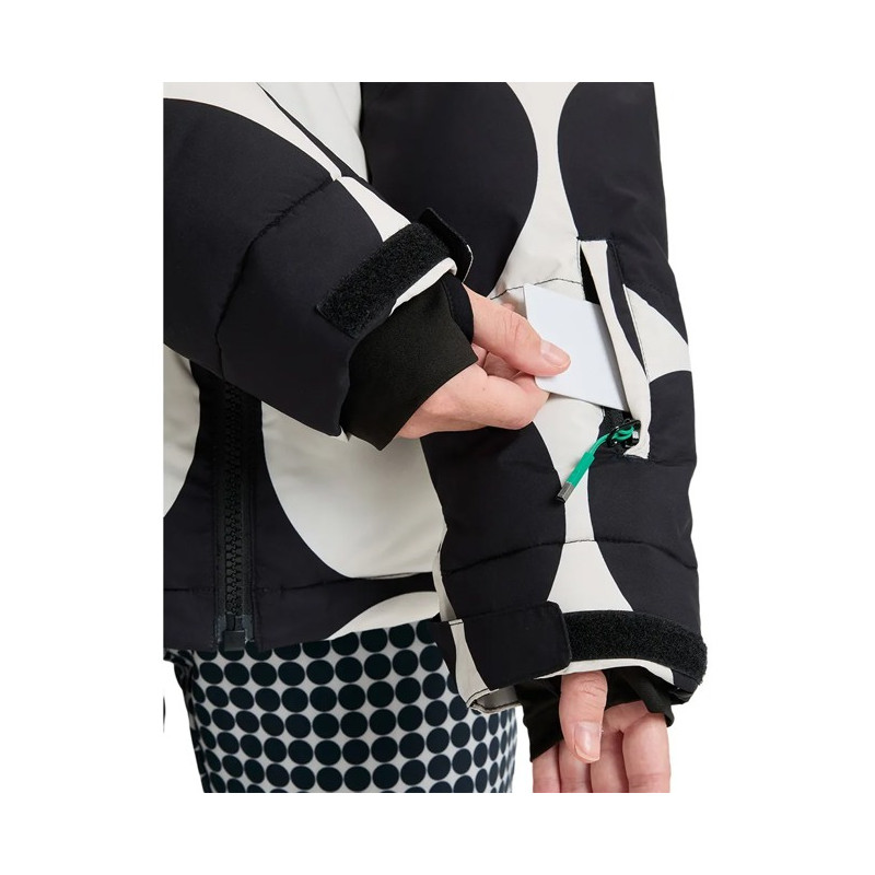 Giacca Roxy ALOFTEDPUFFY True Black Big Dots