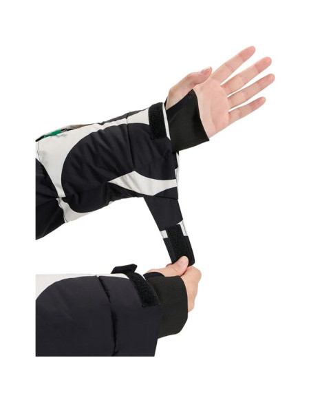 Jakke Roxy ALOFTEDPUFFY True Black Big Dots