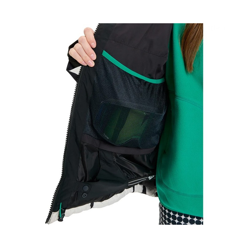 Kurtka Roxy ALOFTEDPUFFY True Black Big Dots