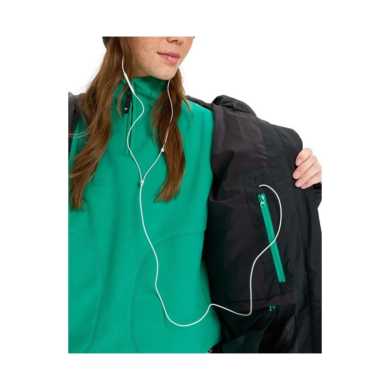 Casaco Roxy ALOFTEDPUFFY True Black Big Dots