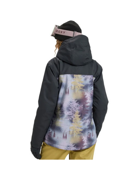 Jacke Roxy JETTY BLOC Frost Gray Pinetrees