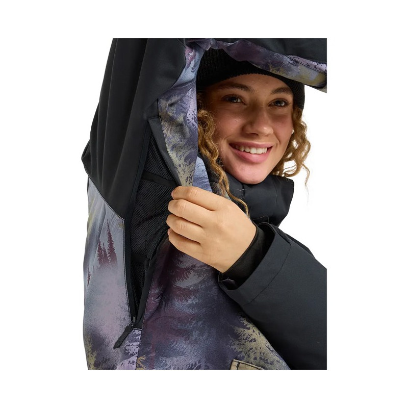 Jakna Roxy JETTY BLOC Frost Gray Pinetrees