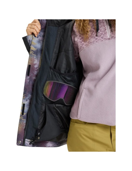 Jacket Roxy JETTY BLOC Frost Gray Pinetrees