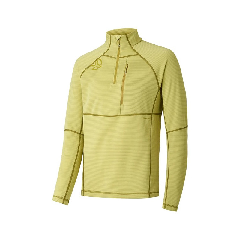 Pile Ternua MOMHILL 1/2 ZIP M Pastel Olive