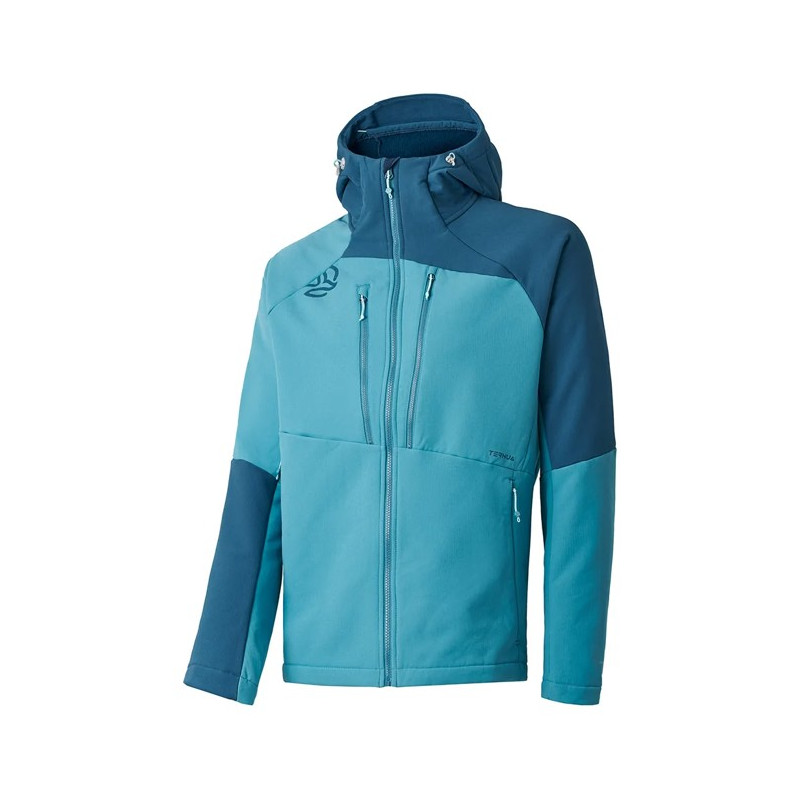 Jacket Ternua LOKKTA HARD HOOD JKT M Blue Mint