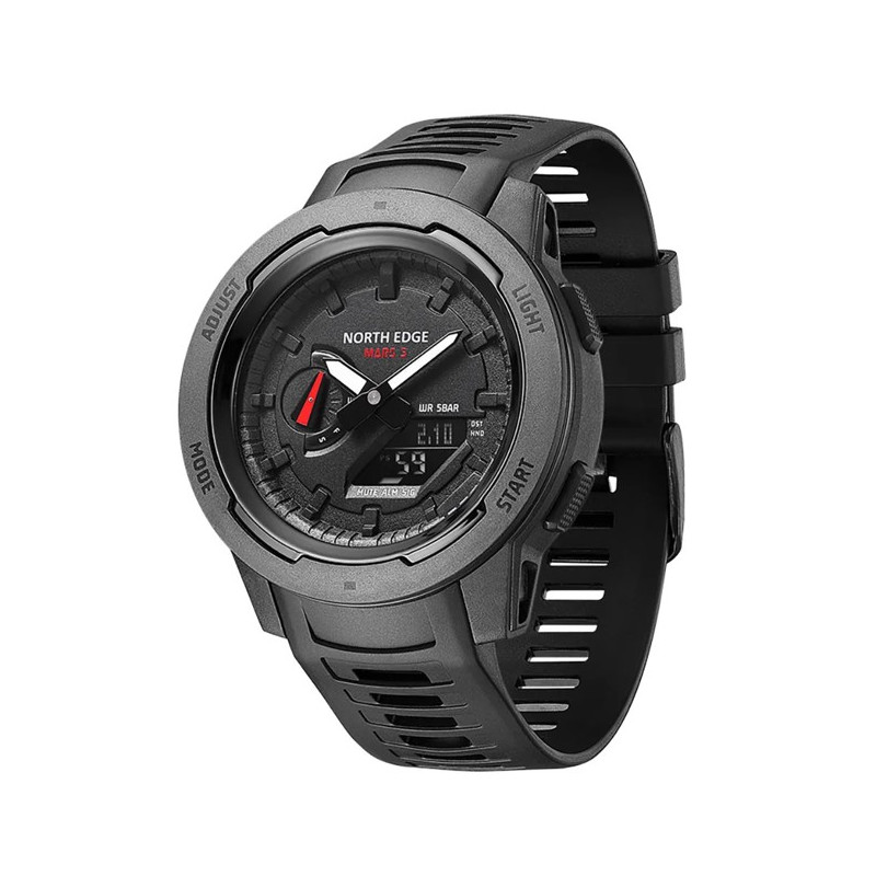 Reloj North Edge Mars 3 Carbon Wr 50 Mt. Blk