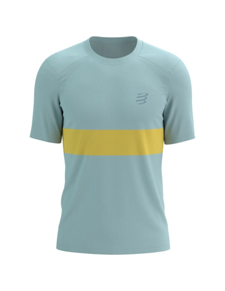 Marškinėliai Compressport PERFORMANCE SS M Ether/Lemon