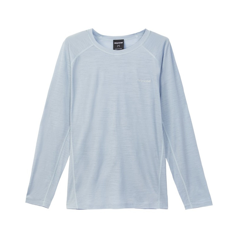 Póló Nnormal MEN'S MERINO LONG SLEEVE Blue