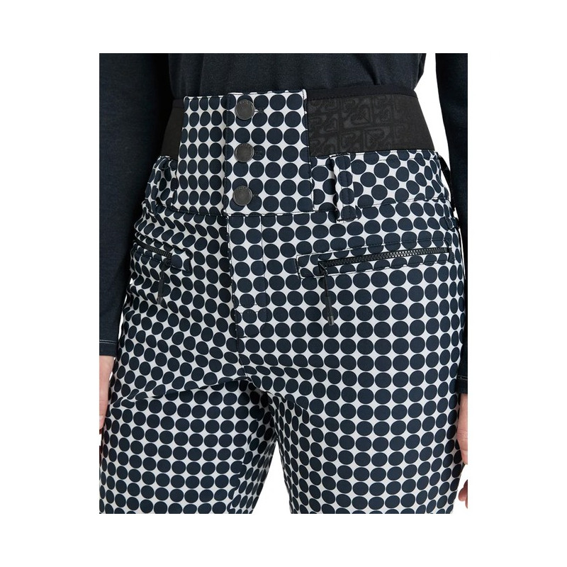 Nohavice Roxy RISING HIGH PT Whisper White Small Dots