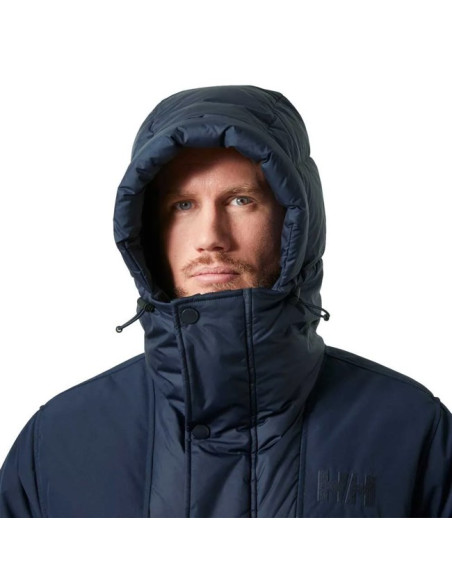 Dlouhá bunda s kapucí Helly Hansen ESCAPE DOWN Navy