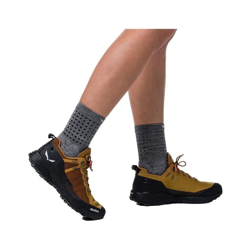 Strumpor Salewa PEDROC AM W QRT SOCK Light Grey Melange